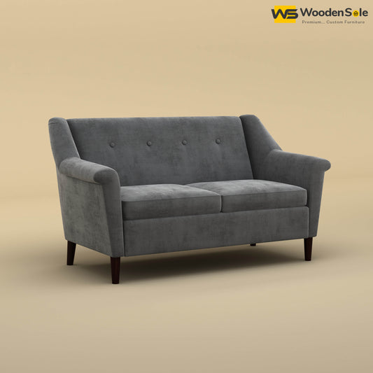 Ojas Loveseat (Velvet, Charcoal Gray)