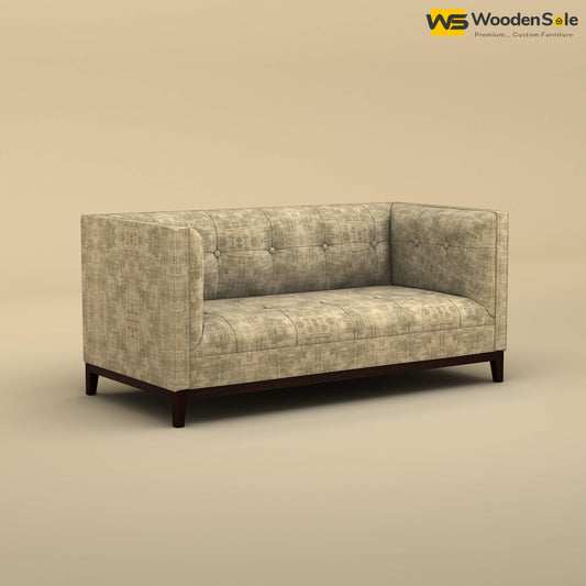 Loren Two Seater Fabric Sofa (Cotton, Patchy Cream)