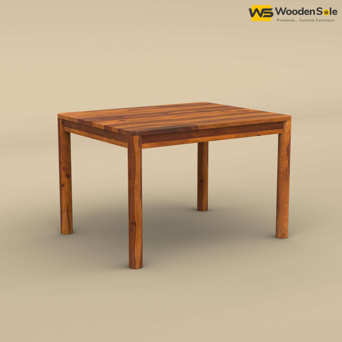 Madrid 4 Seater Dining Table (Honey Finish)