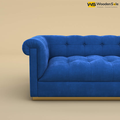 Morrison 2 Seater Fabric Sofa (Velvet, Royal Blue)