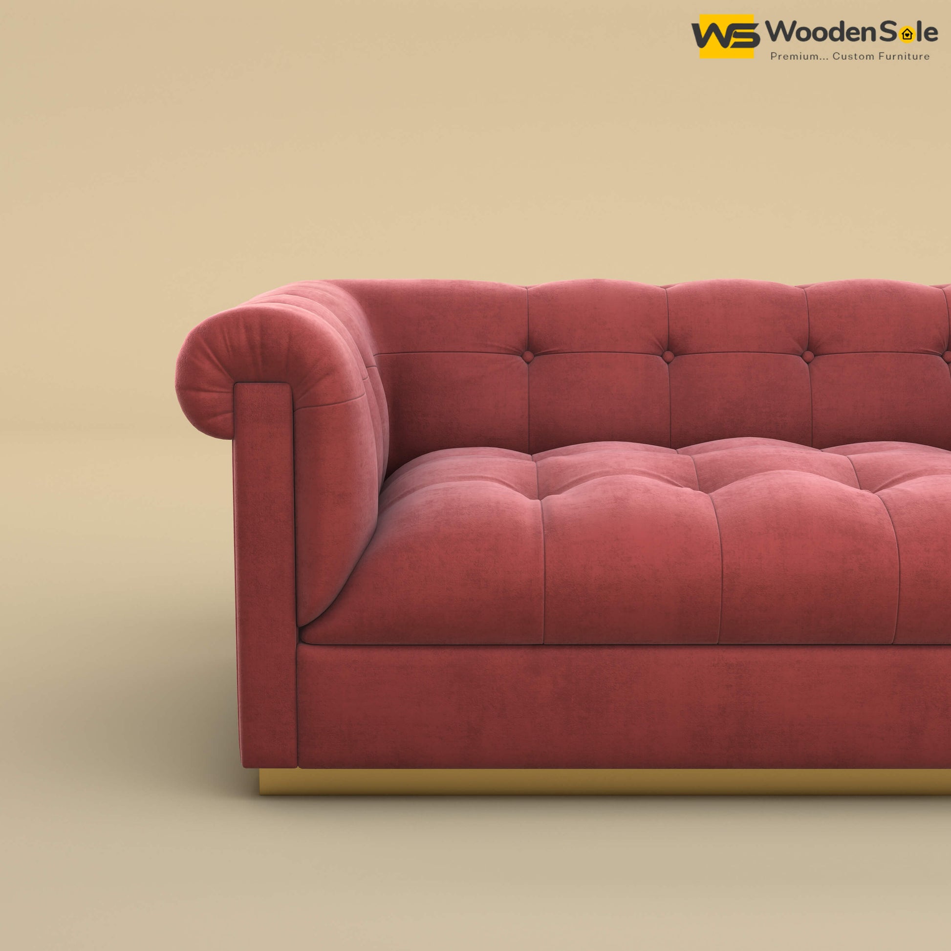 Morrison 2 Seater Fabric Sofa (Velvet, Pink)