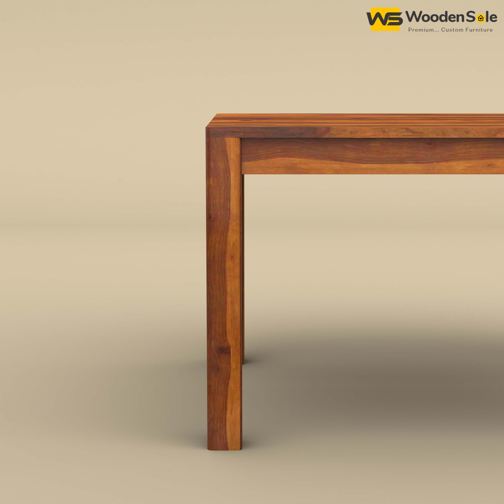 Ashley 4 Seater Dining Table Set (Honey Finish)