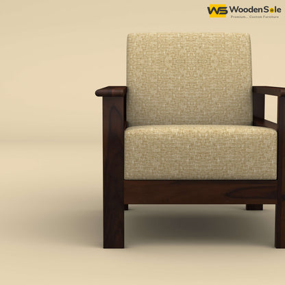 Edwin 1 Seater Wooden Sofa (Walnut Finish)