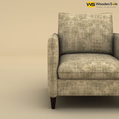 Citron 1 Seater Fabric Sofa (Cotton, Patchy Cream)