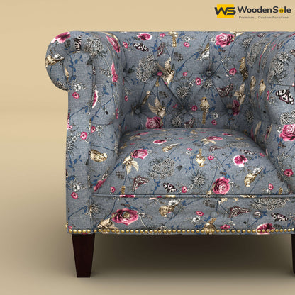Olivia Wing Chair (Cotton, Floral Printed)