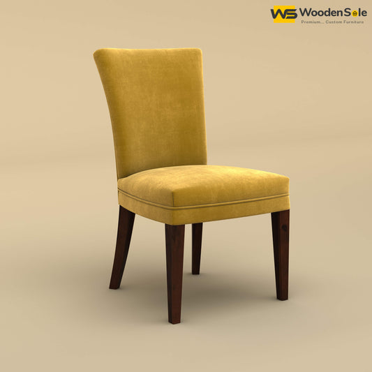 Bently Dining Chair (Velvet, Mustard Yellow)