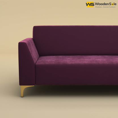 Nayobi 3 Seater Sofa (Velvet, Dark Purple)