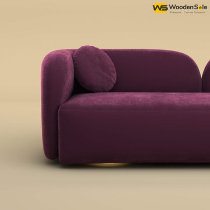 Oslo 3 Seater Interior Sofa (Velvet, Dark Purple)