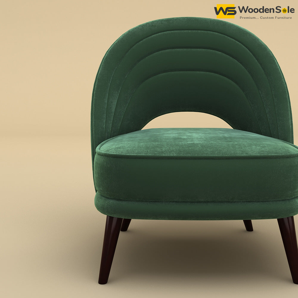 Nyra Lounge Chair (Velvet, Forest Green)