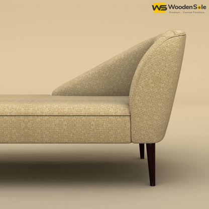 Perla Chaise Lounge (Cotton, Faux Cream)