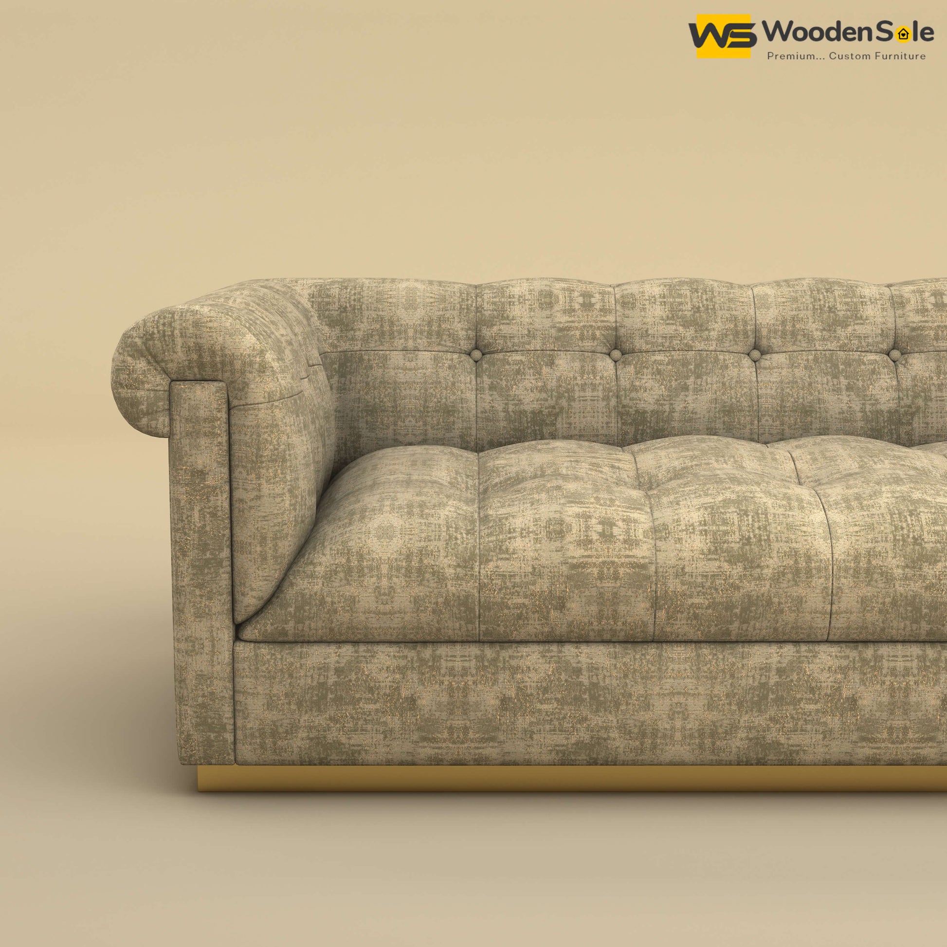 Morrison 3 Seater Fabric Sofa (Cotton, Patchy Cream)