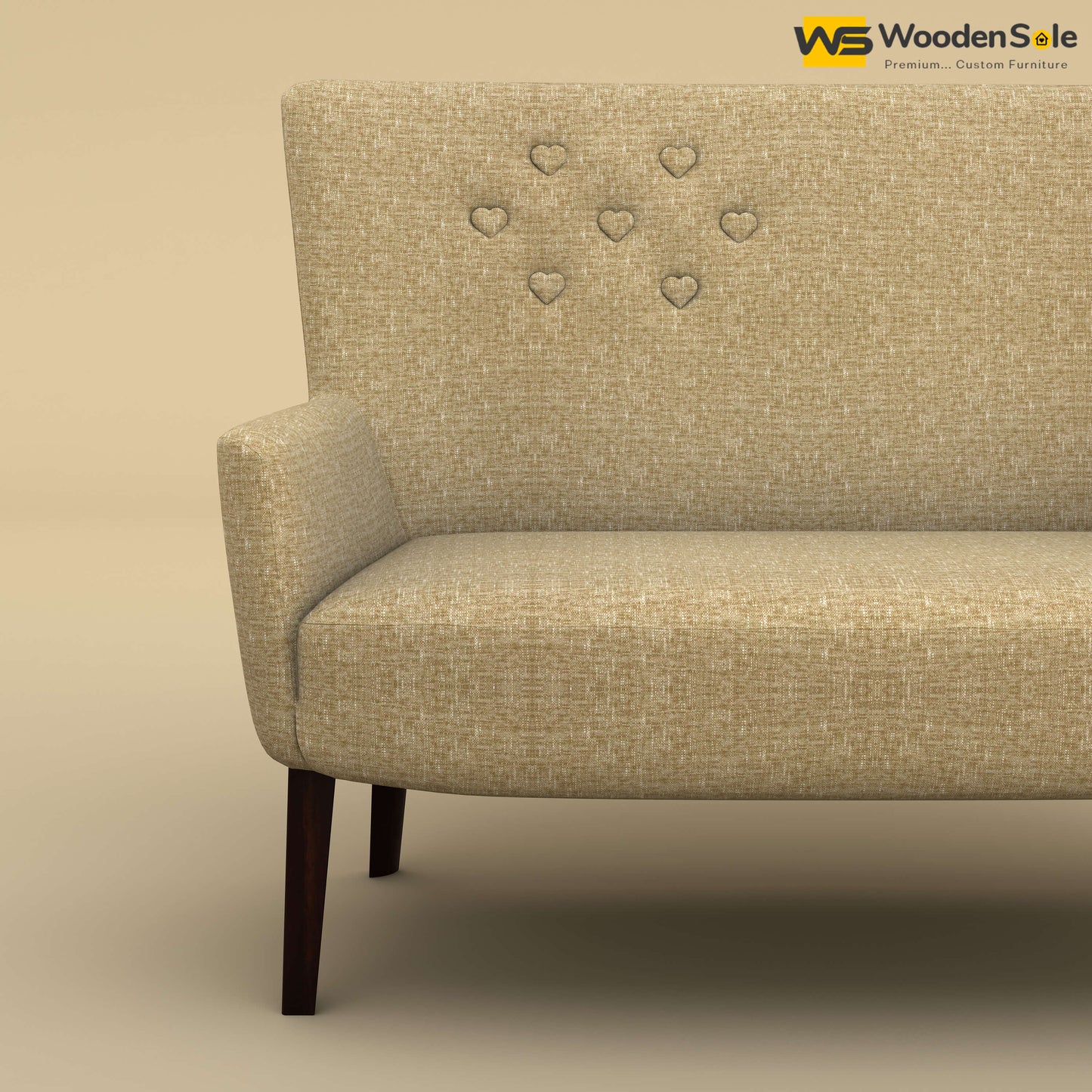 Dil Loveseat (Cotton, Faux Cream)