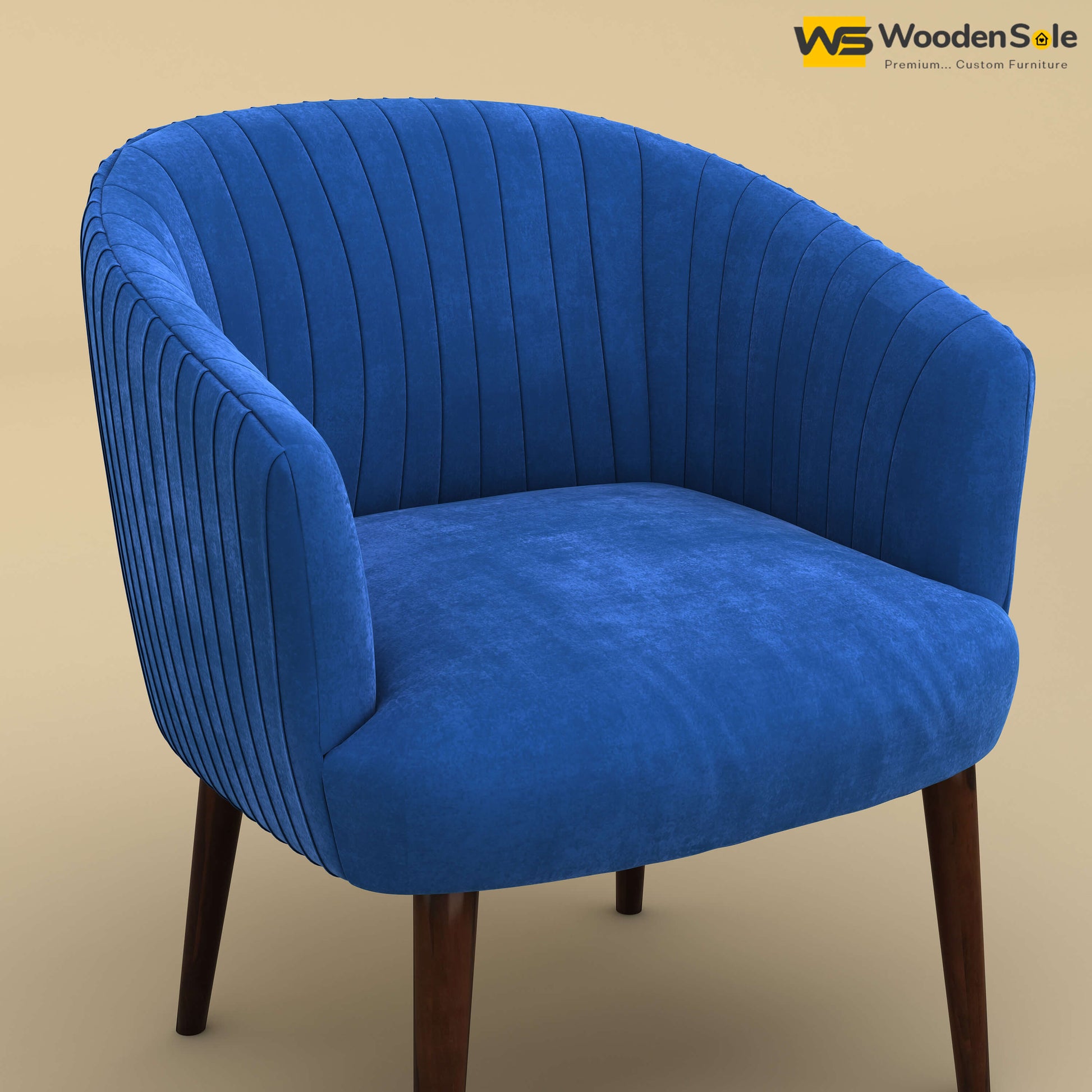 Parker Dining Chair (Velvet, Royal Blue)