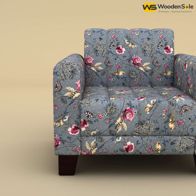Furo 1 Seater Fabric Sofa (Cotton, Floral Printed)