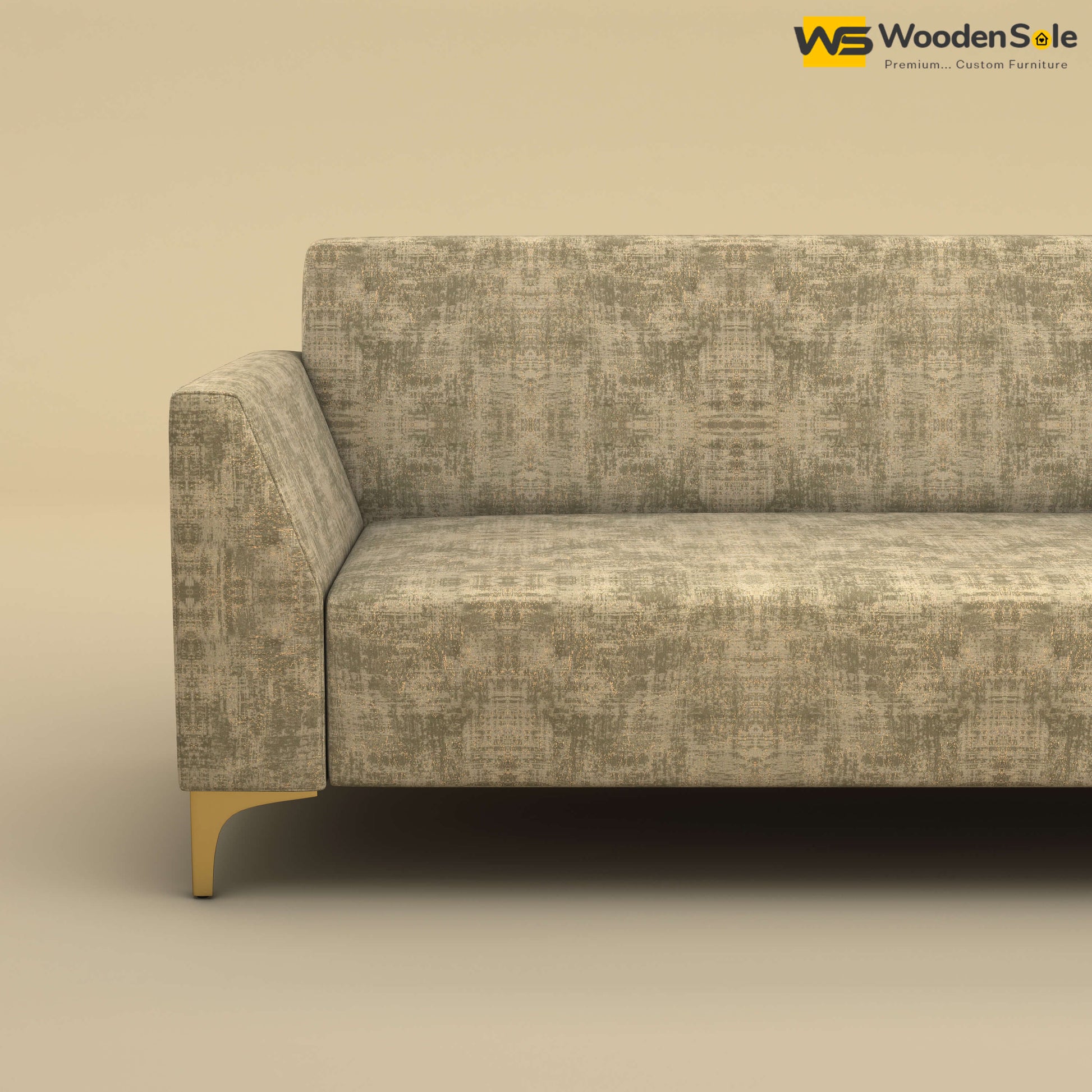 Nayobi 3 Seater Sofa (Cotton, Patchy Cream)