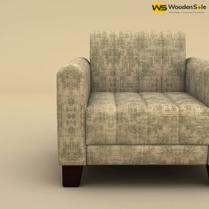 Furo 1 Seater Fabric Sofa (Cotton, Patchy Cream)