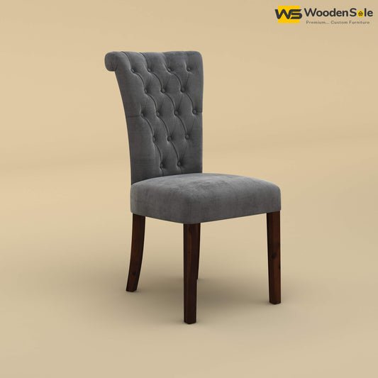 Kia Dining Chair (Velvet, Charcoal Gray)