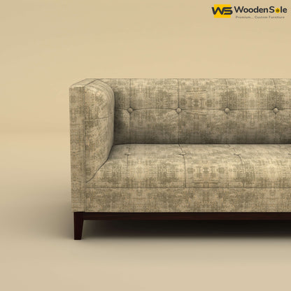 Loren Two Seater Fabric Sofa (Cotton, Patchy Cream)