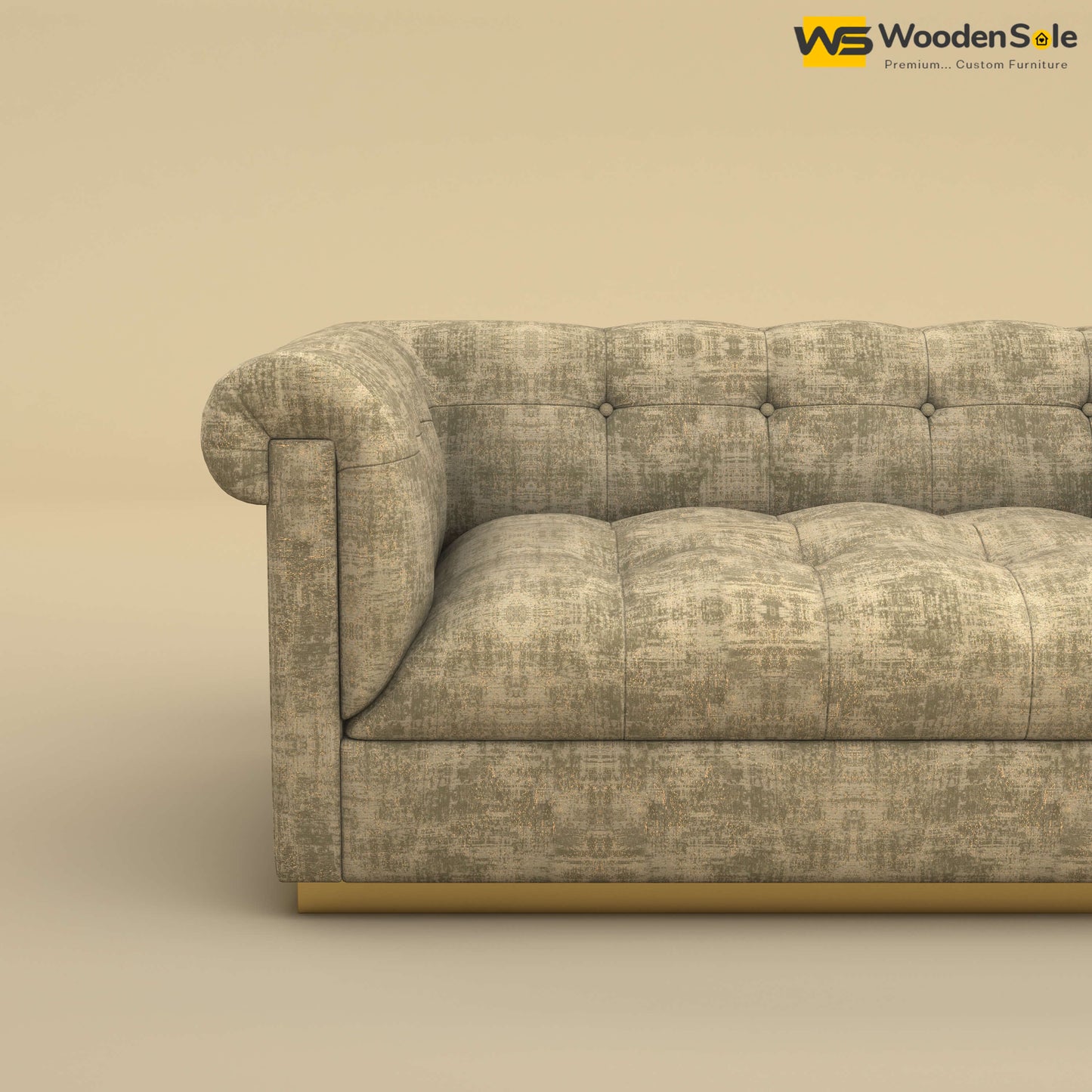 Morrison 2 Seater Fabric Sofa (Cotton, Patchy Cream)