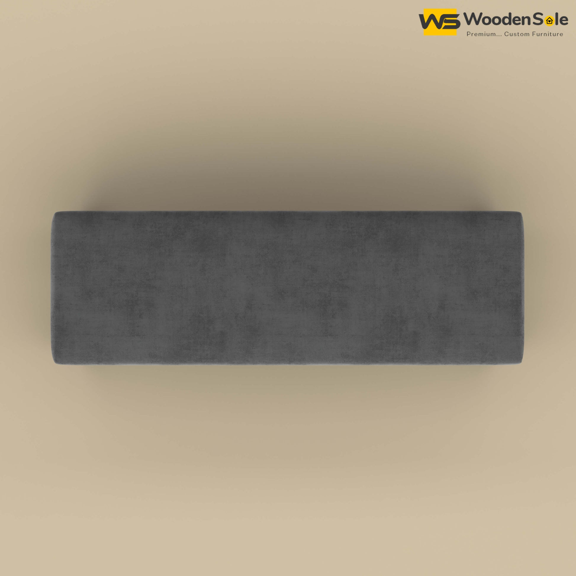 Sheesham Wood Bench With Cushion (Honey Finish)