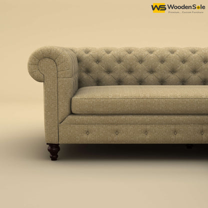 Maharaja Corner Sofa (Cotton, Faux Cream)
