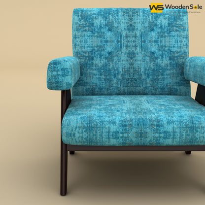 Capri Lounge Chair (Cotton, Teal Blue)
