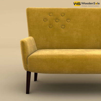 Dil Loveseat (Velvet, Mustard Yellow)