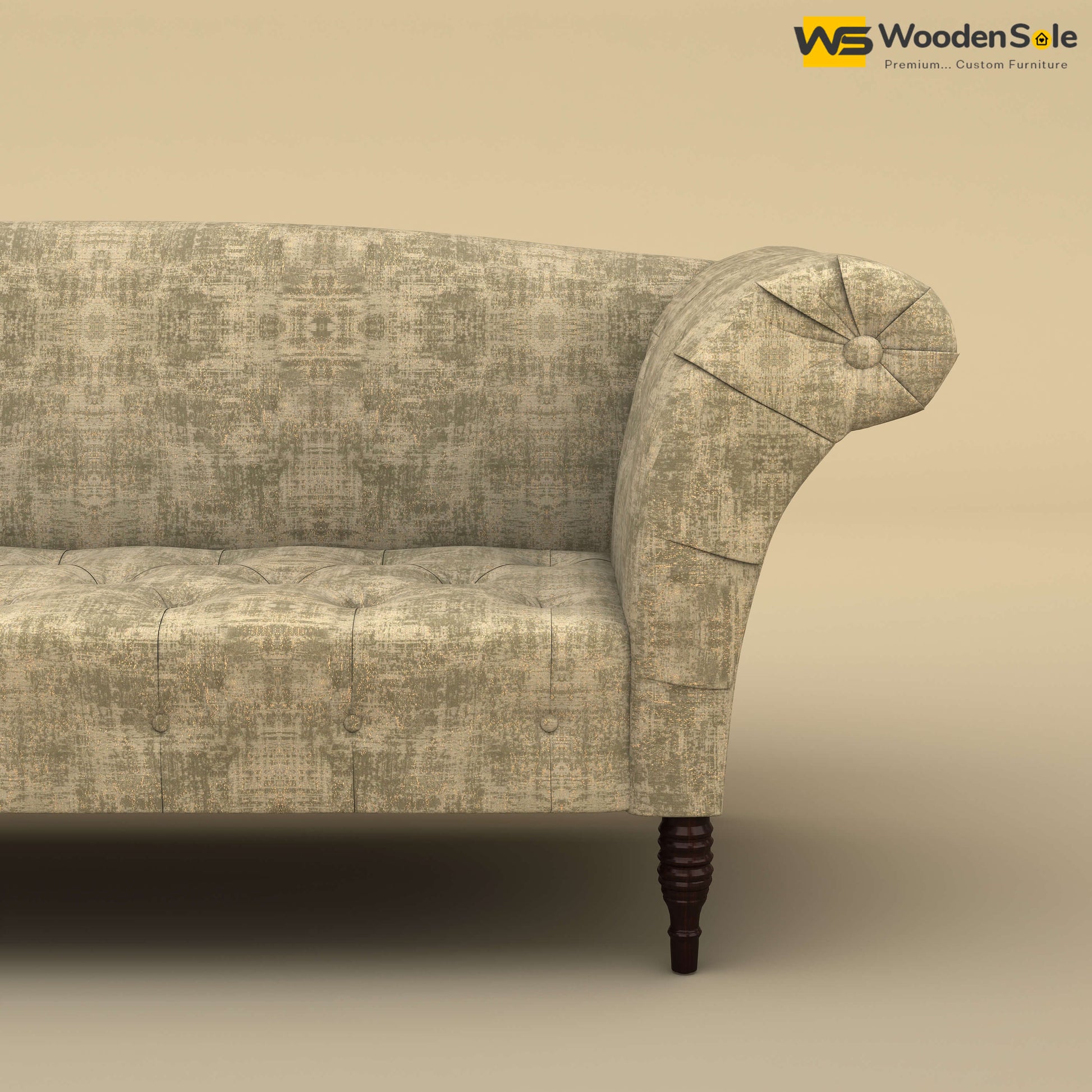 Leo Chaise Lounge (Cotton, Patchy Cream)