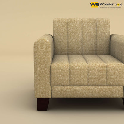 Furo 1 Seater Fabric Sofa (Cotton, Faux Cream)