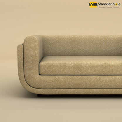 Vedant Two Seater Sofa (Cotton, Faux Cream)