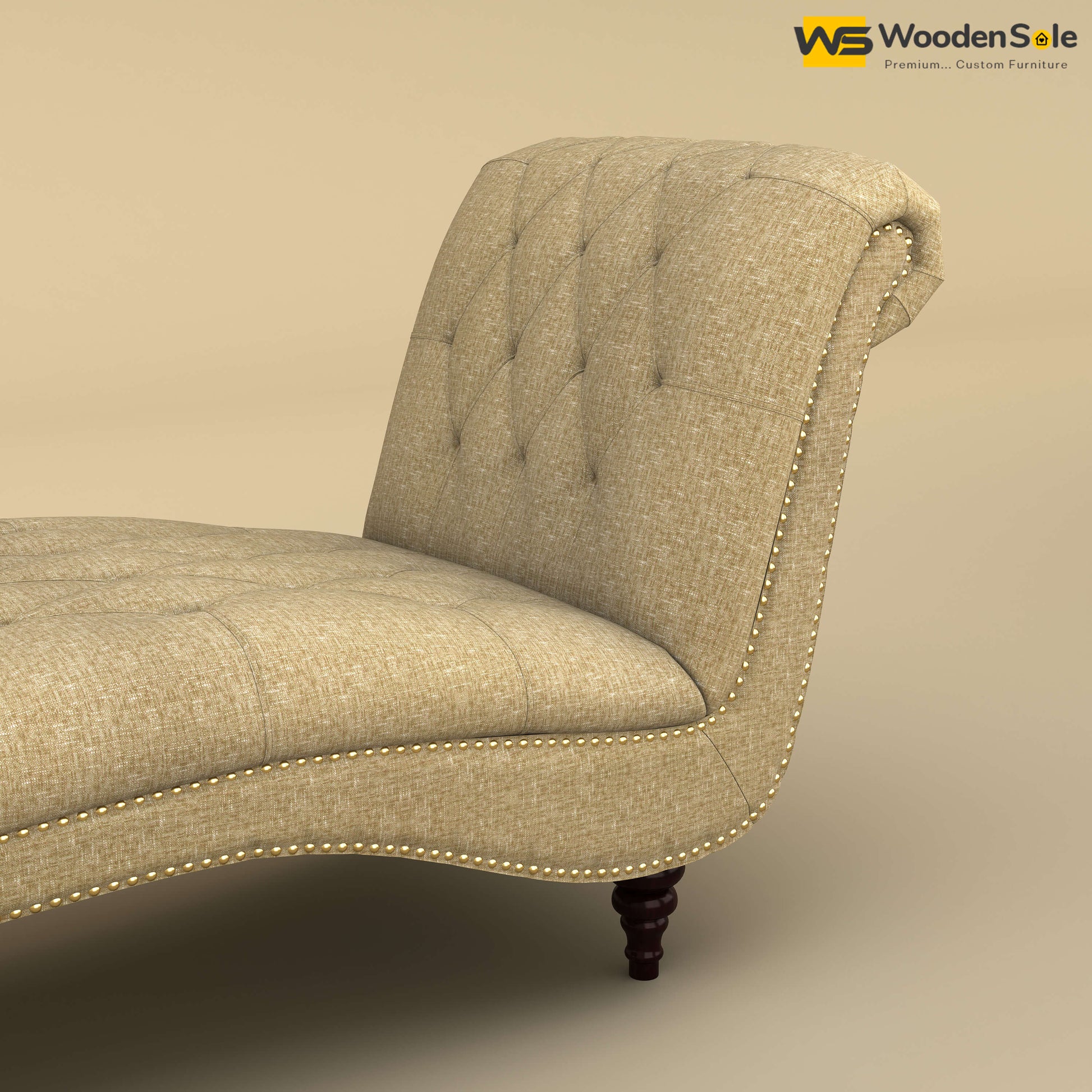 Toronto Chaise Lounge (Cotton, Faux Cream)