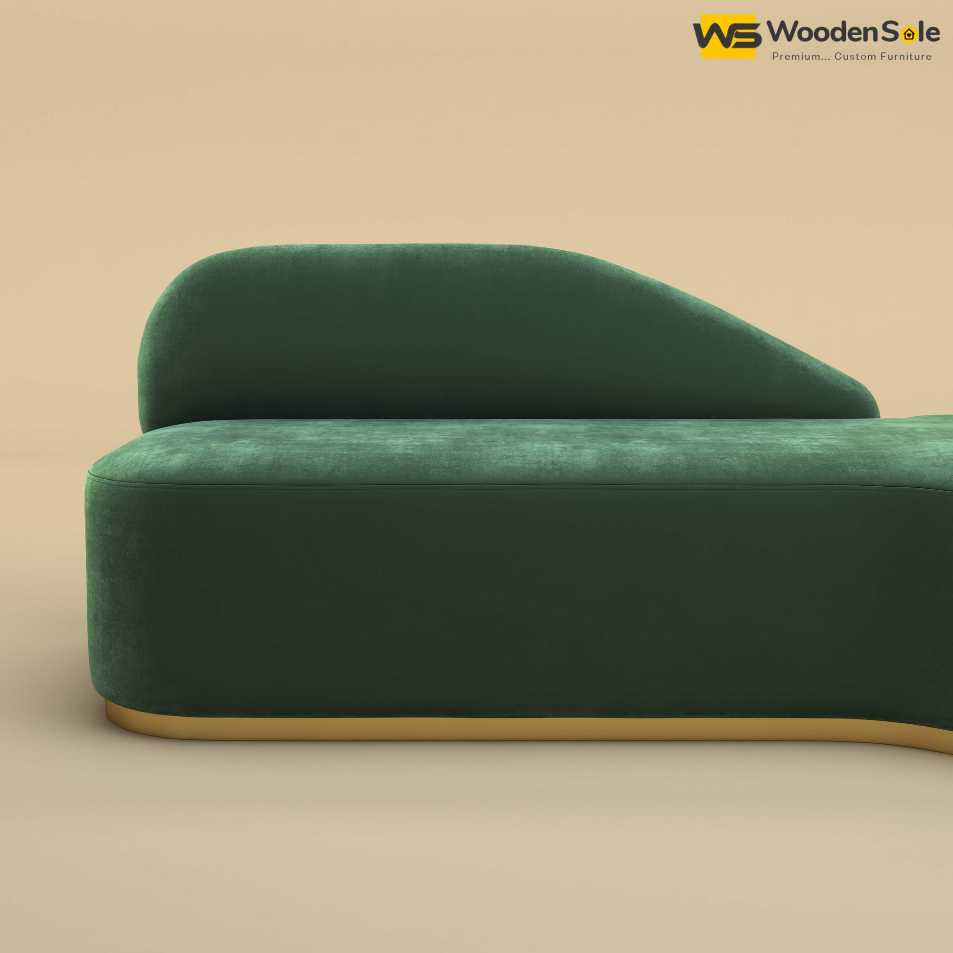 Pablo Premium Design Couch Sofa (Velvet, Forest Green)