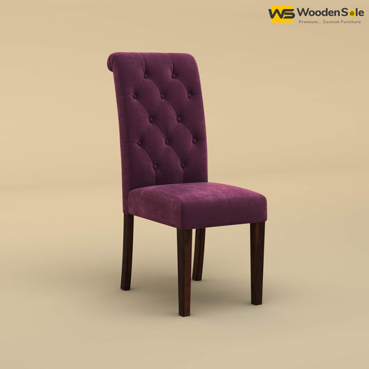 Elliot Dining Chair (Velvet, Dark Purple)