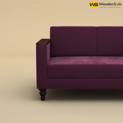 Tivoli 2 Seater Fabric Sofa (Velvet, Dark Purple)