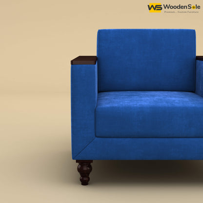 Tivoli 1 Seater Fabric Sofa (Velvet, Royal Blue)