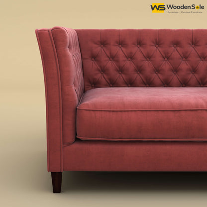 Divit Loveseat (Velvet, Pink)