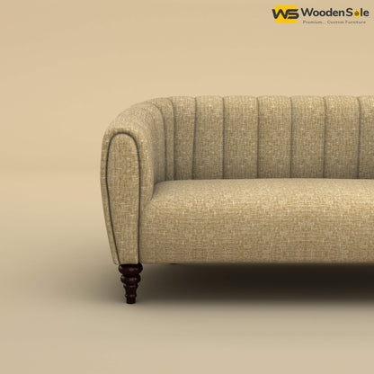Amaya Two Seater Fabric Sofa (Cotton, Faux Cream)