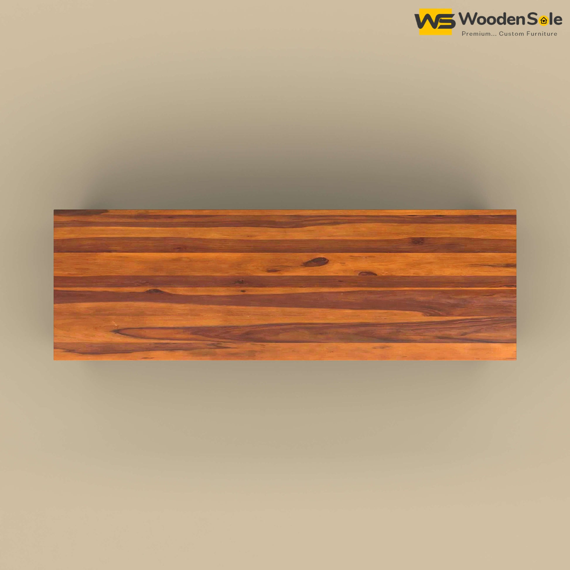 Sheesham Wood 6 Seater Dining Table Set with Bench (Honey Finish)