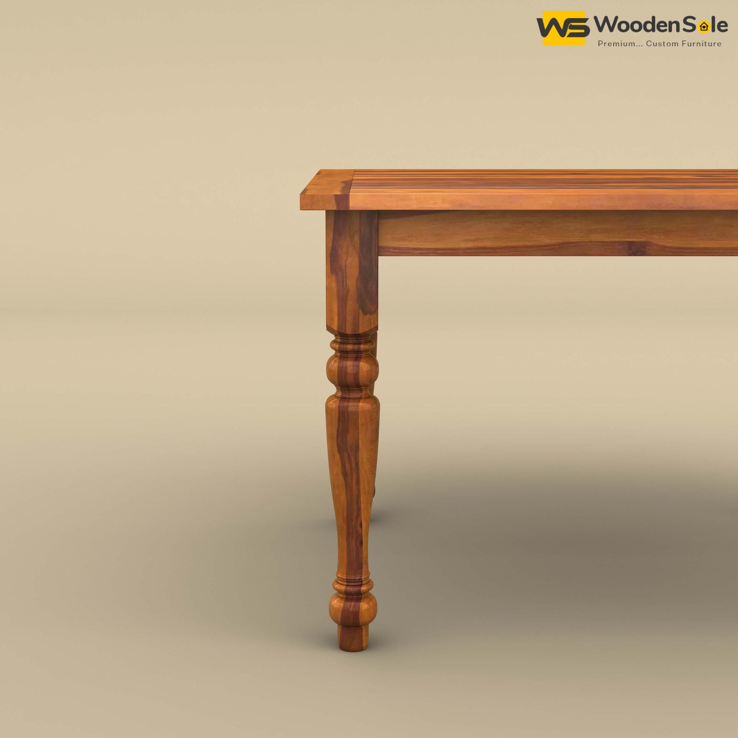 Martha 4 Seater Dining Table (Honey Finish)