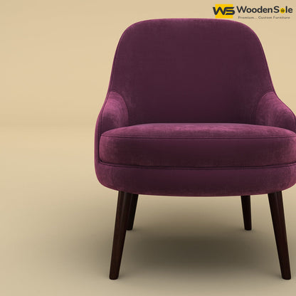 Lawson Lounge Chair (Velvet, Dark Purple)