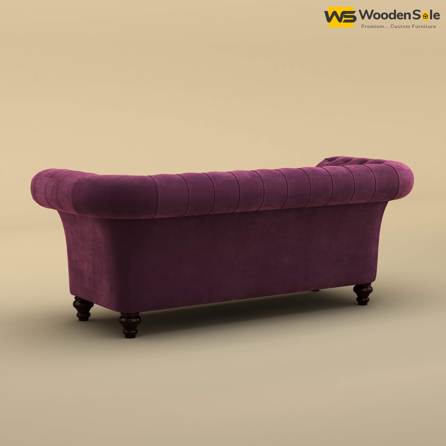 Rolex Loveseat (Velvet, Dark Purple)