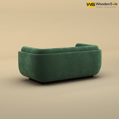 Vedant Two Seater Sofa (Velvet, Forest Green)