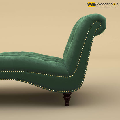 Toronto Chaise Lounge (Velvet, Forest Green)