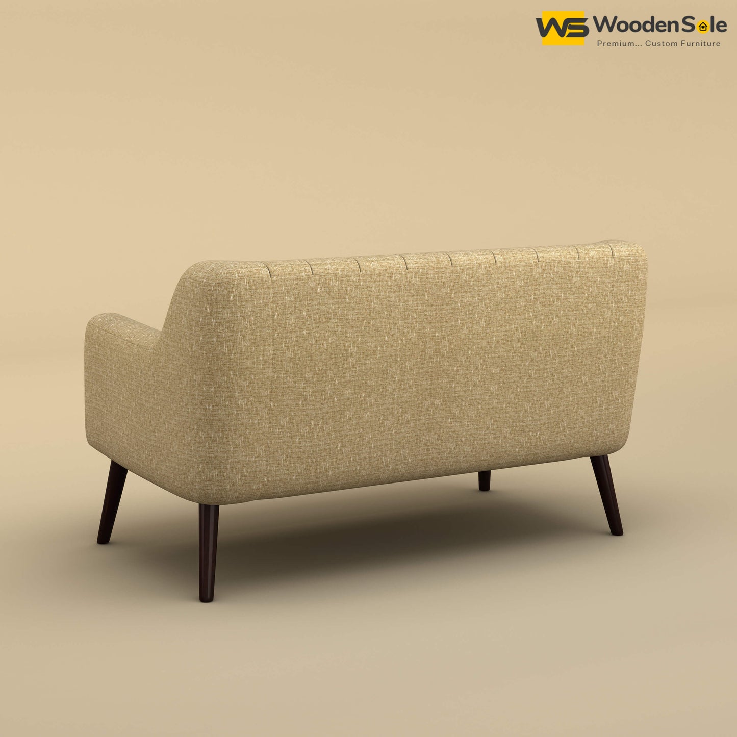 Viraj Loveseat Sofa (Cotton, Faux Cream)