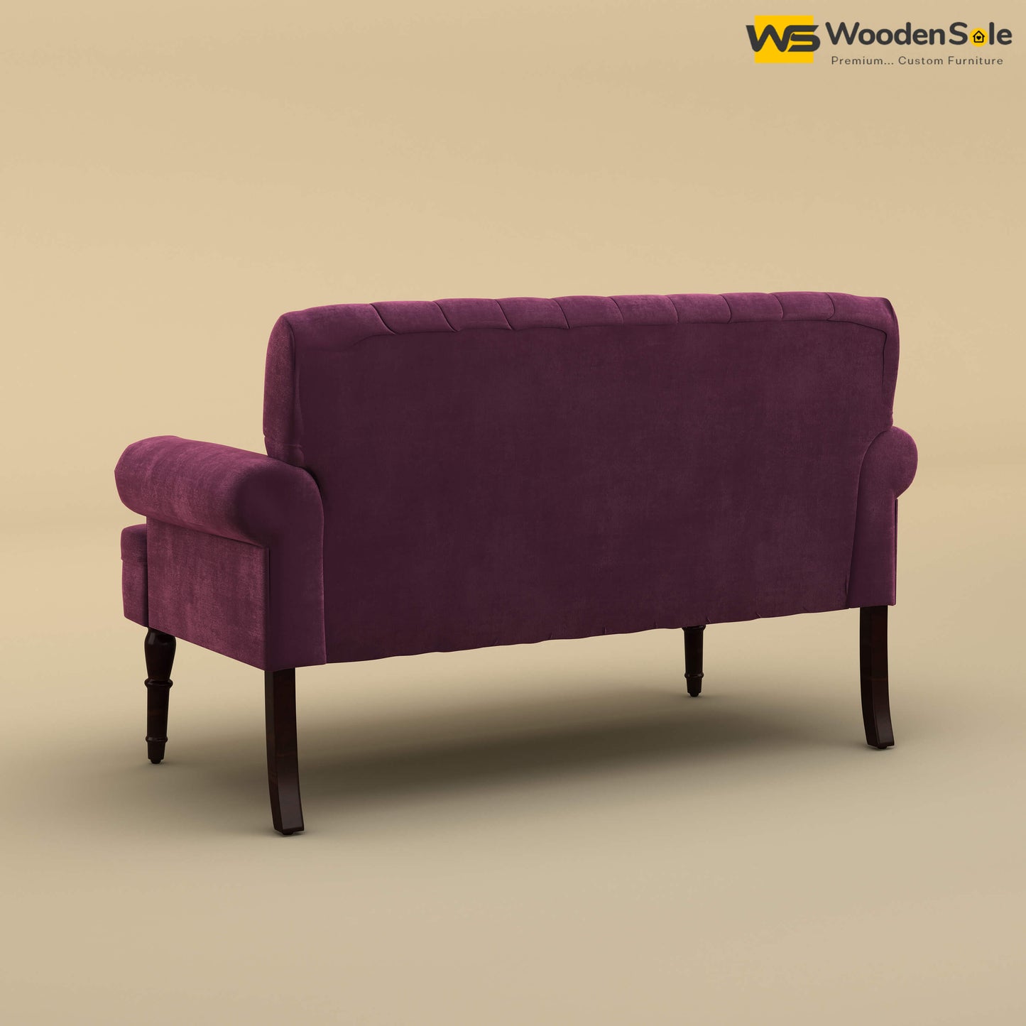 Chetas Love Chair (Velvet, Dark Purple)