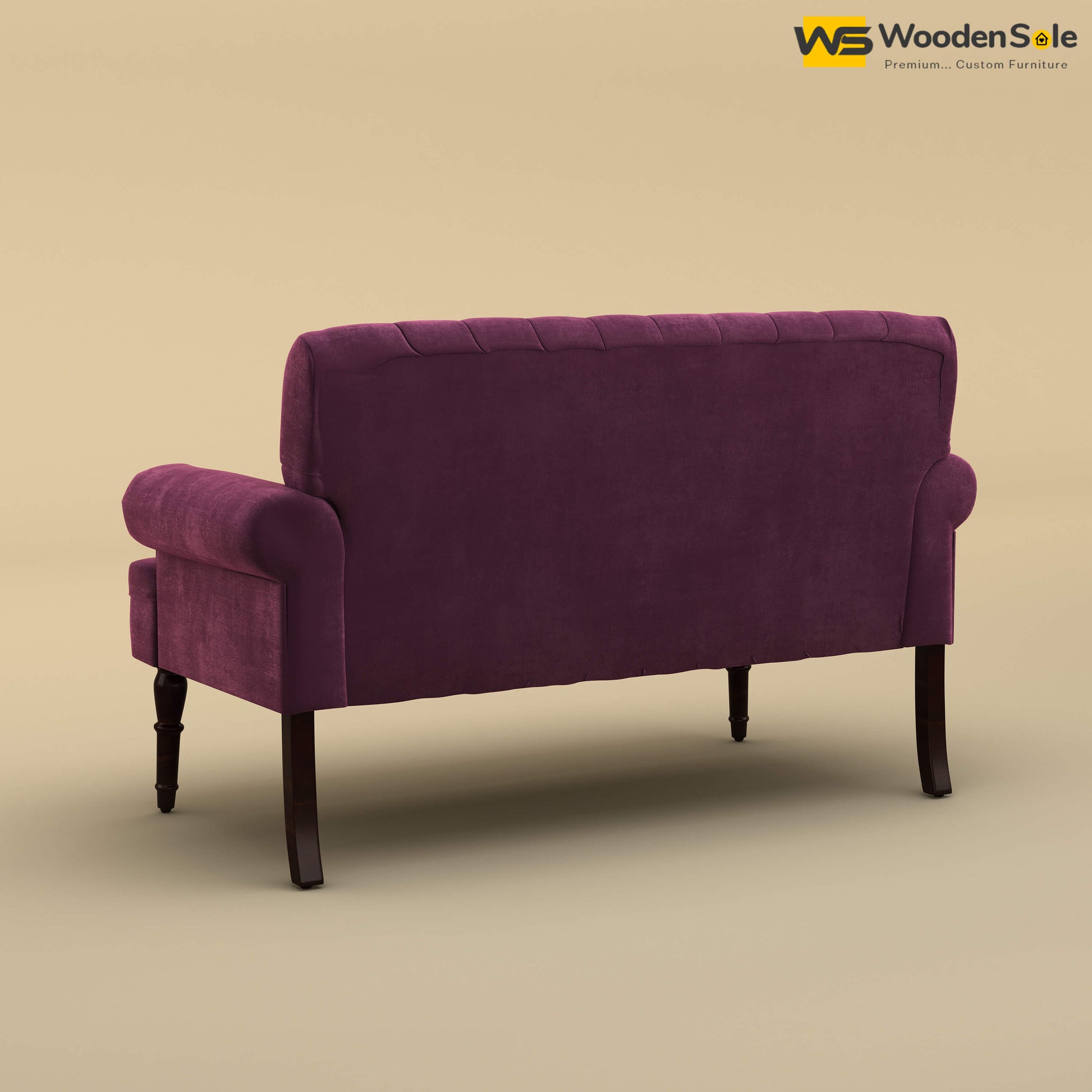 Chetas Love Chair (Velvet, Dark Purple)