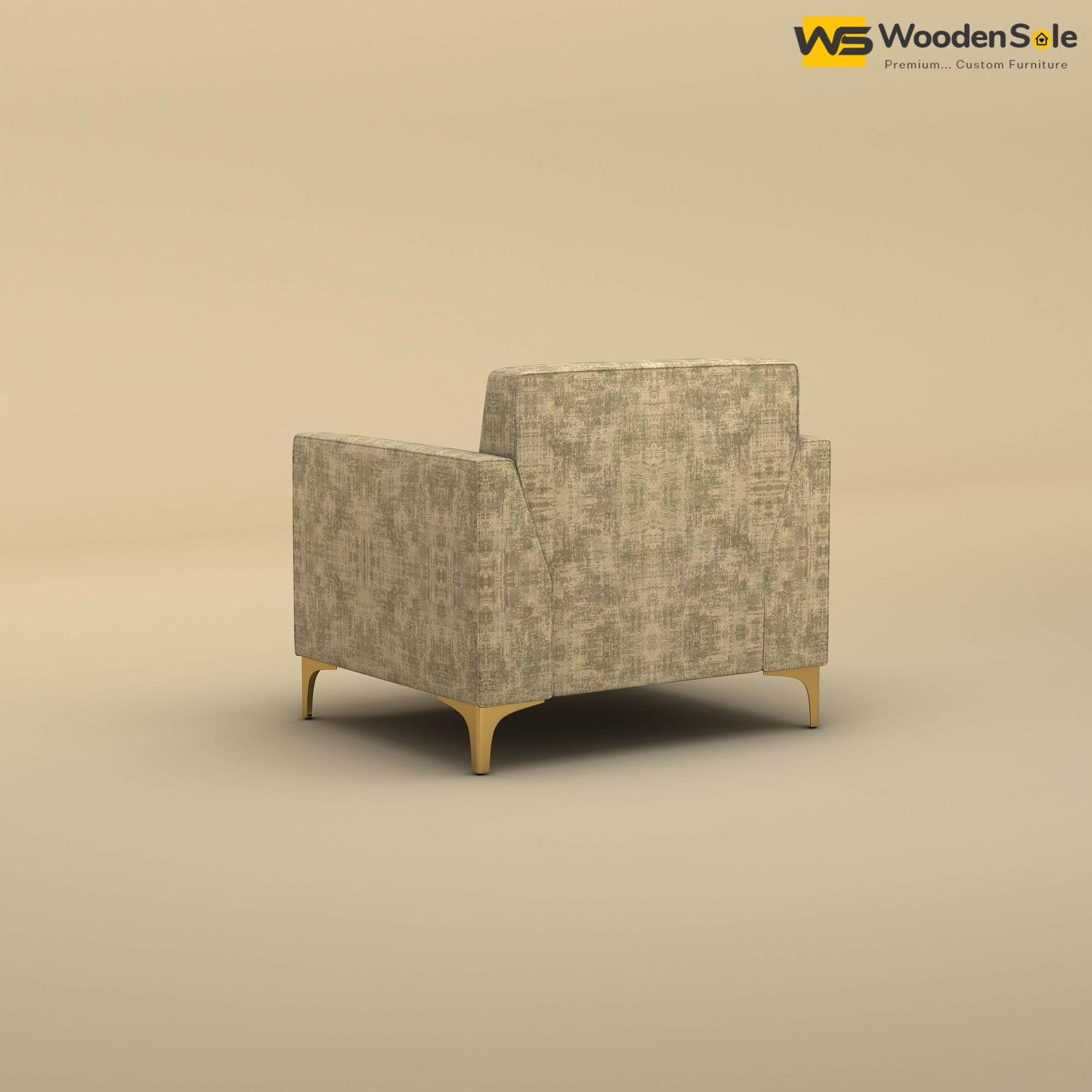 Nayobi 1 Seater Sofa (Cotton, Patchy Cream)