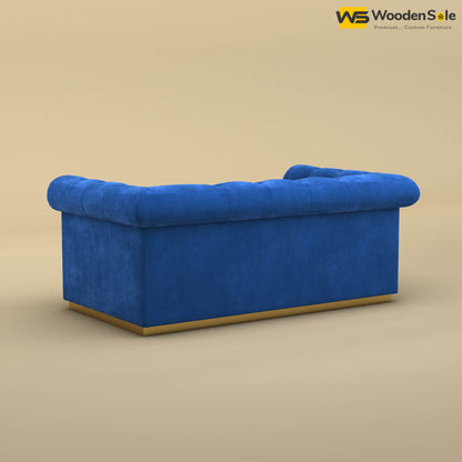 Morrison 2 Seater Fabric Sofa (Velvet, Royal Blue)