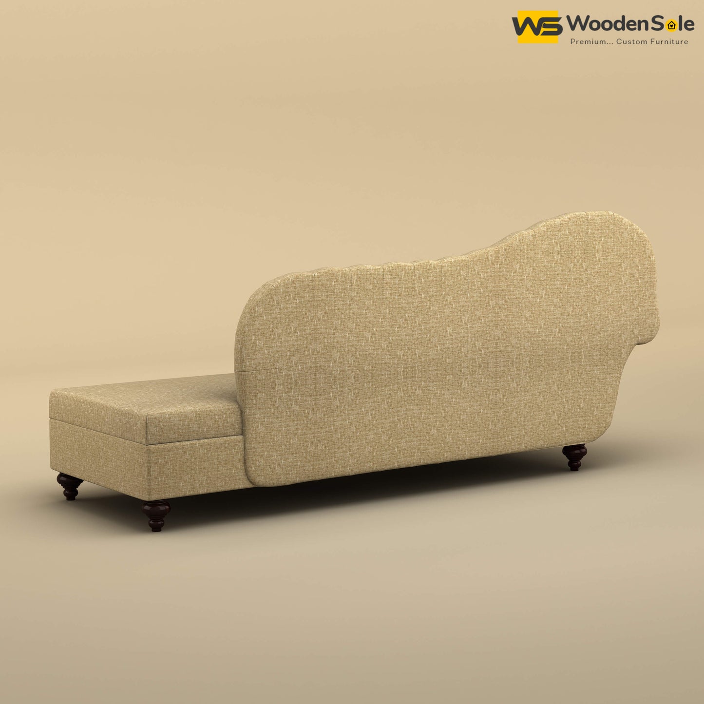 Royal Chaise Lounge (Cotton, Faux Cream)