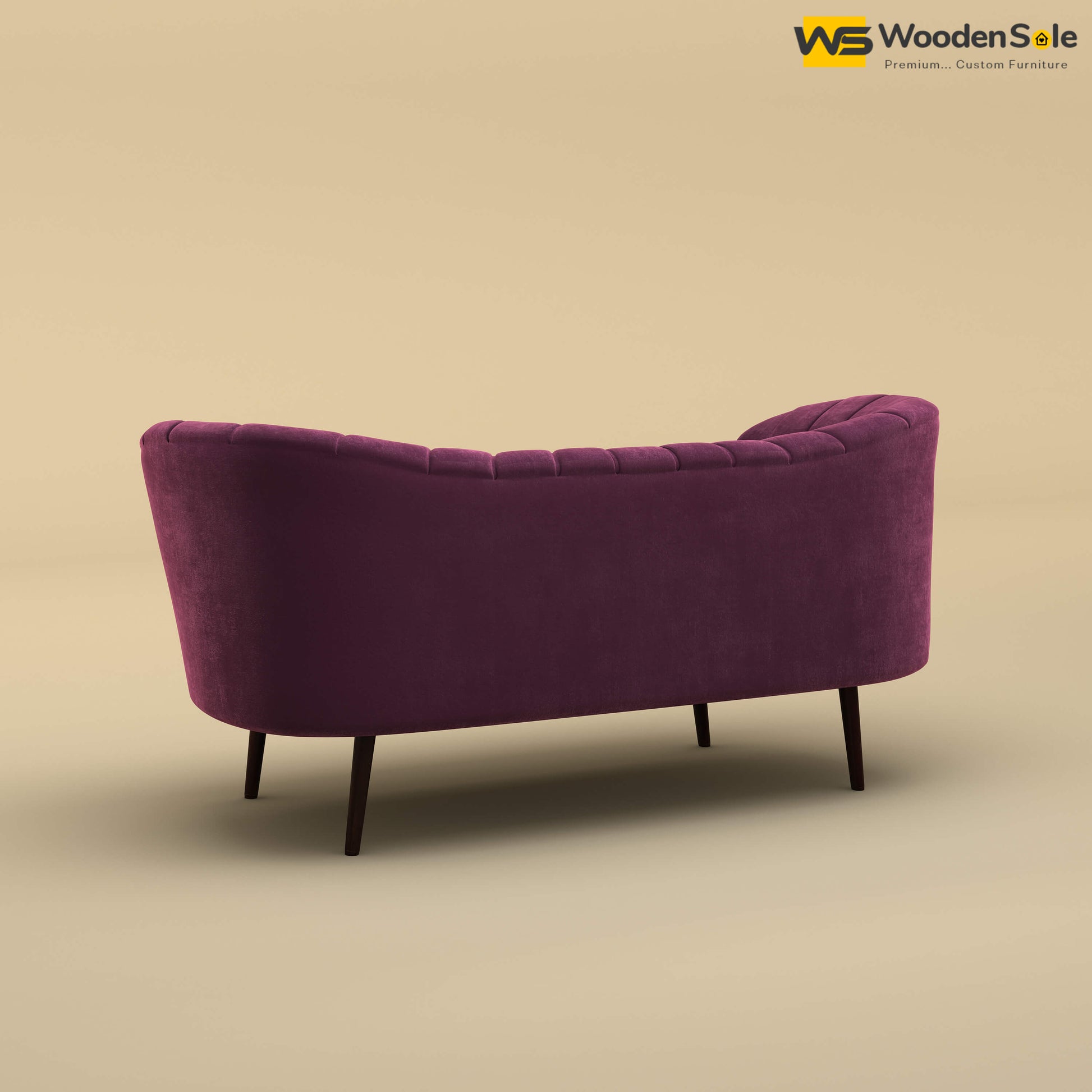 Kiara Chaise Lounge (Velvet, Dark Purple)